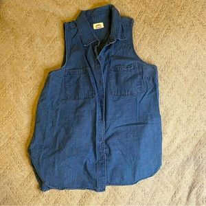 Faux Denim Vest Old Navy Size M